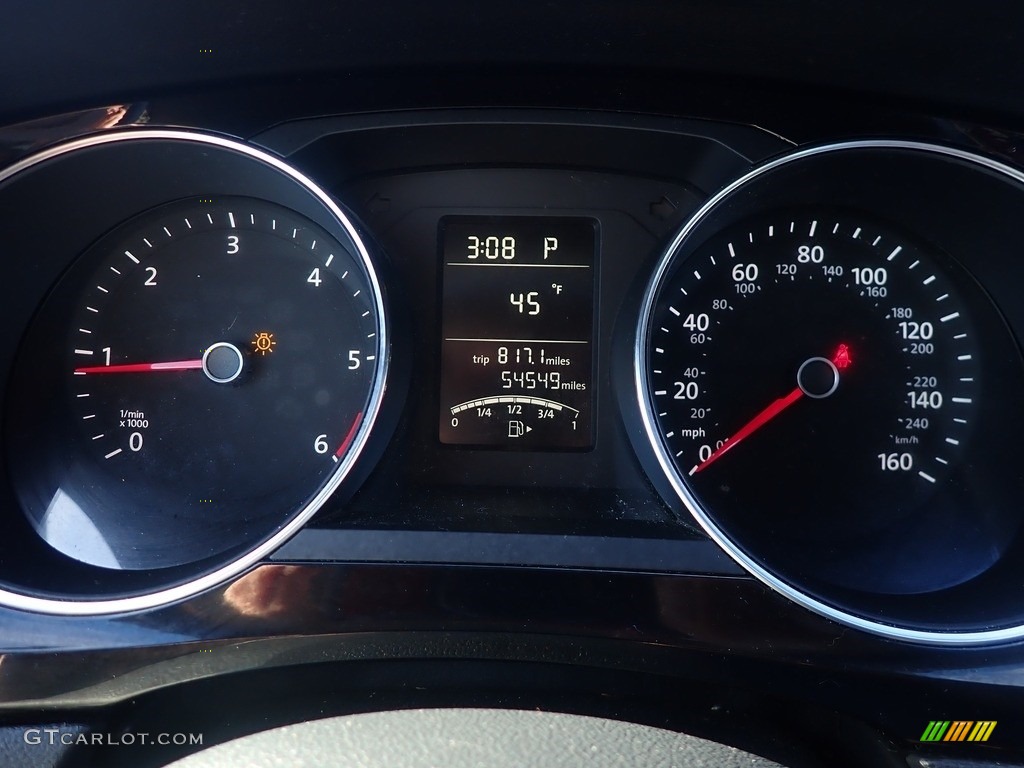 2015 Volkswagen Jetta TDI S Sedan Gauges Photo #143311485