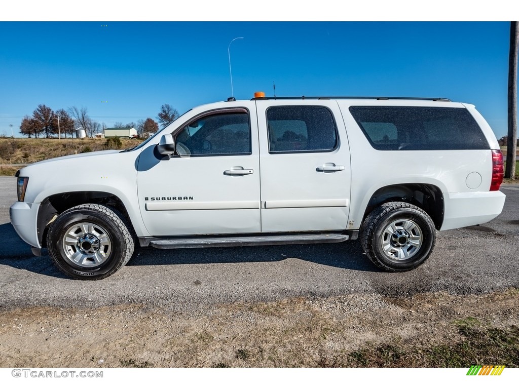 Summit White 2008 Chevrolet Suburban 2500 LS 4x4 Exterior Photo #143311542