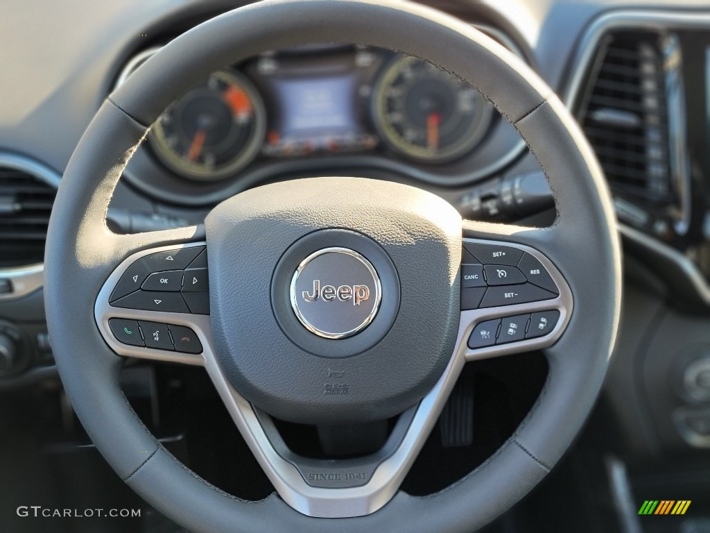 2021 Jeep Cherokee Limited 4x4 Black Steering Wheel Photo #143311686