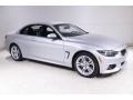 Glacier Silver Metallic 2018 BMW 4 Series 440i xDrive Convertible Exterior
