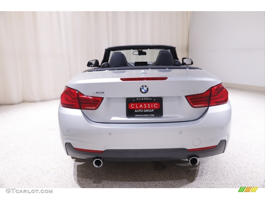 2018 4 Series 440i xDrive Convertible - Glacier Silver Metallic / Black photo #20