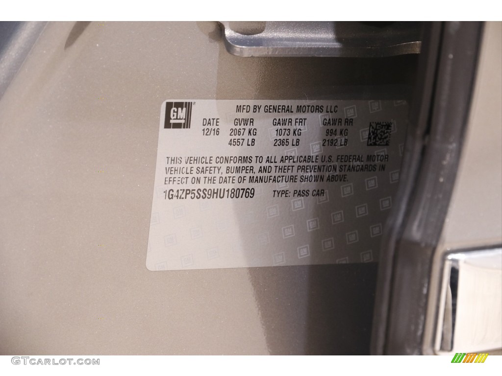 2017 LaCrosse Essence - Pepperdust Metallic / Light Neutral photo #19