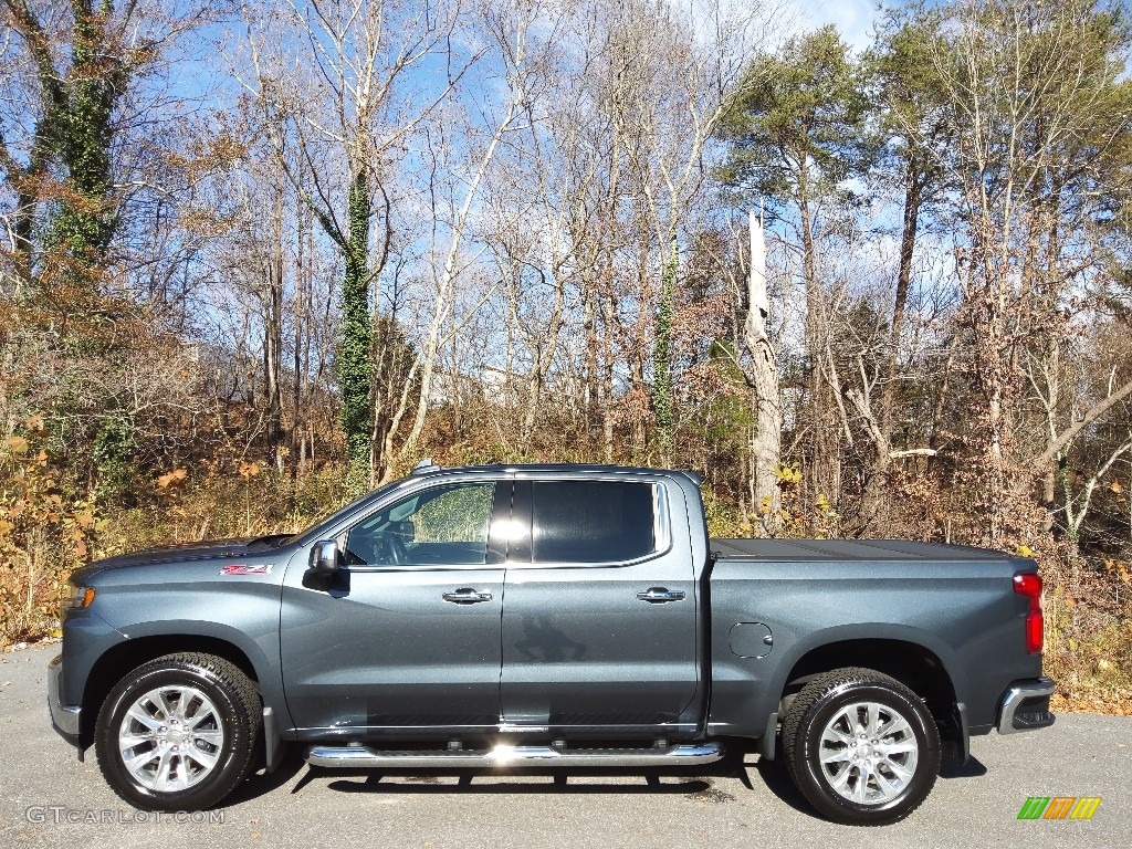 Shadow Gray Metallic 2020 Chevrolet Silverado 1500 LTZ Crew Cab 4x4 Exterior Photo #143313957