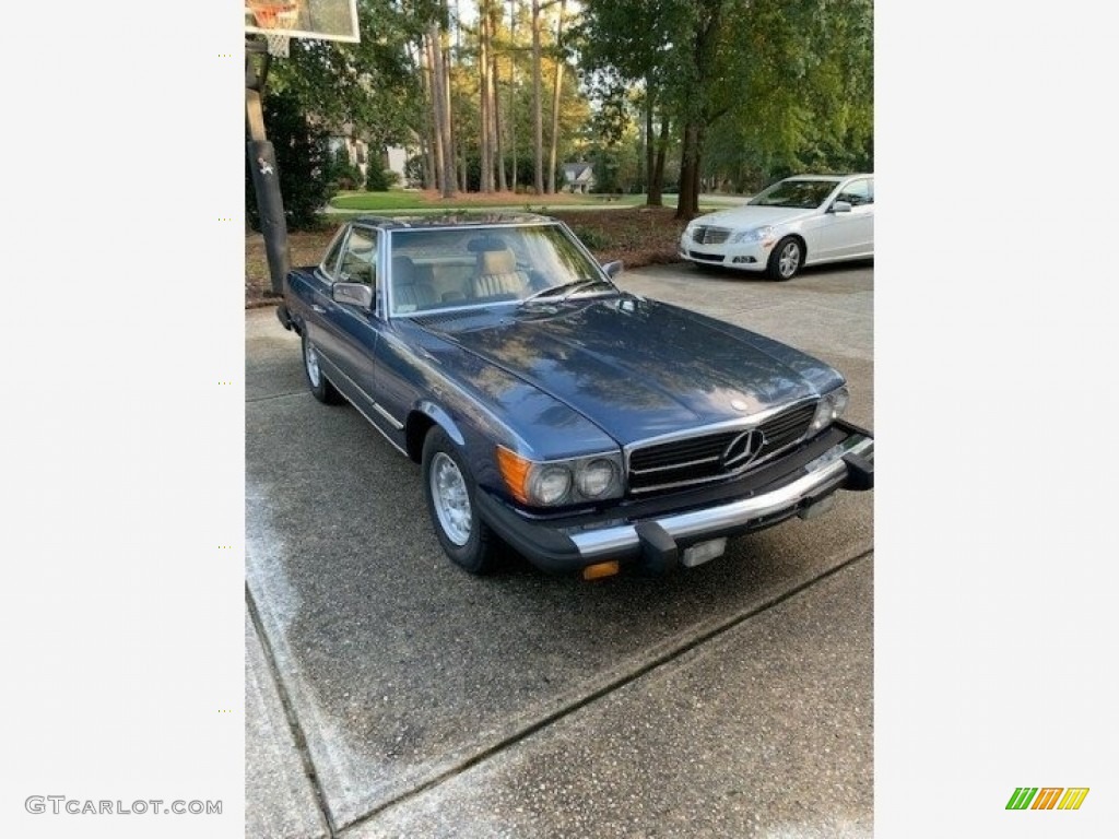 Lapis Blue Metallic 1980 Mercedes-Benz SL Class 450 SL Roadster Exterior Photo #143316431