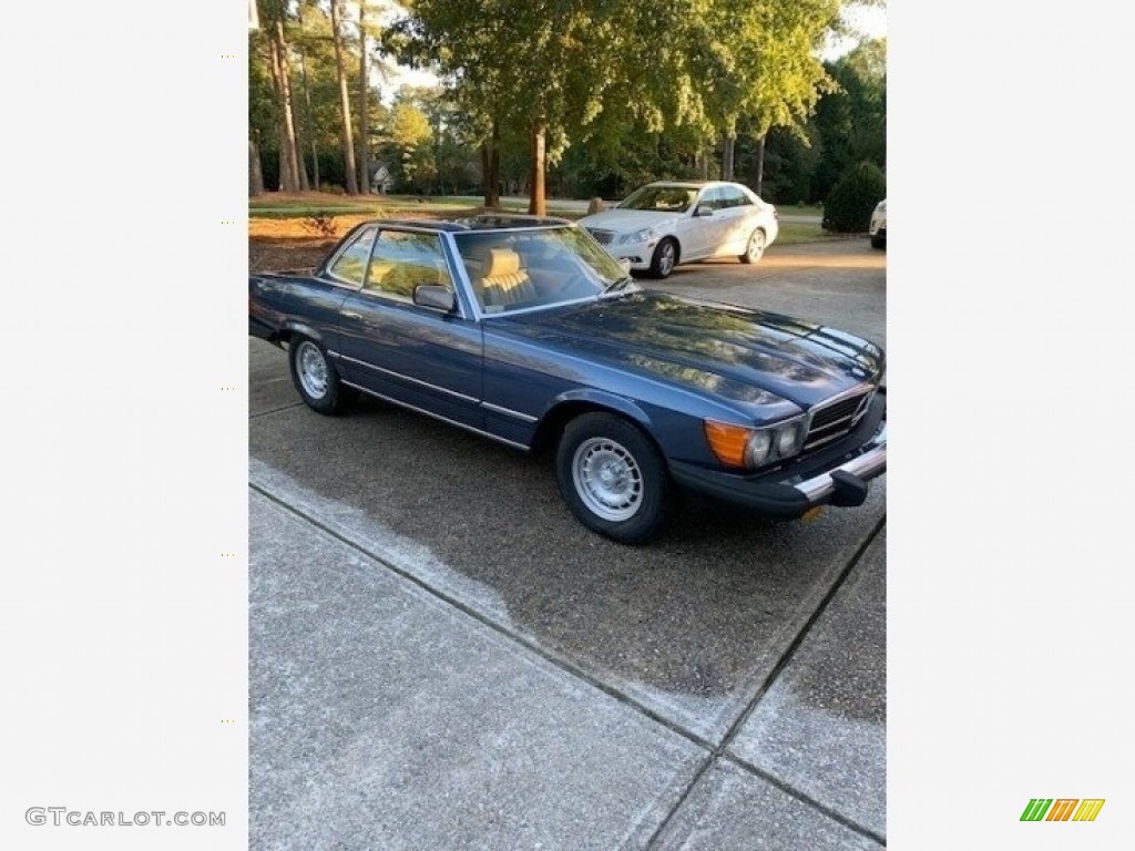 Lapis Blue Metallic 1980 Mercedes-Benz SL Class 450 SL Roadster Exterior Photo #143316458