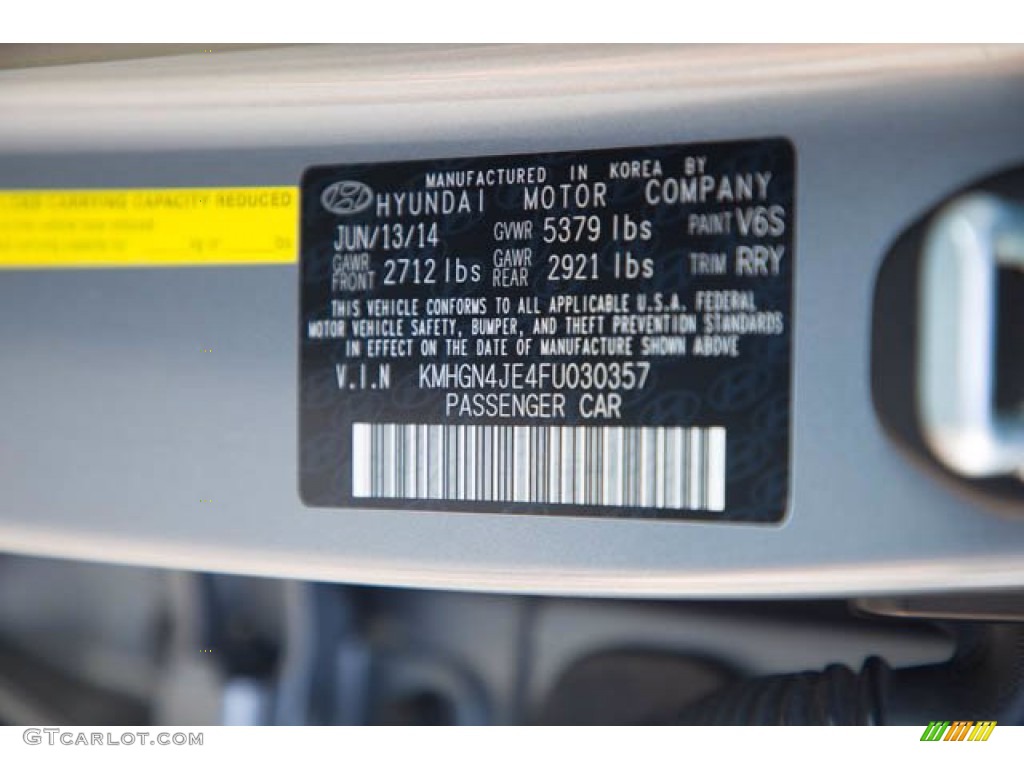 2015 Genesis 3.8 Sedan - Parisian Gray / Black photo #42