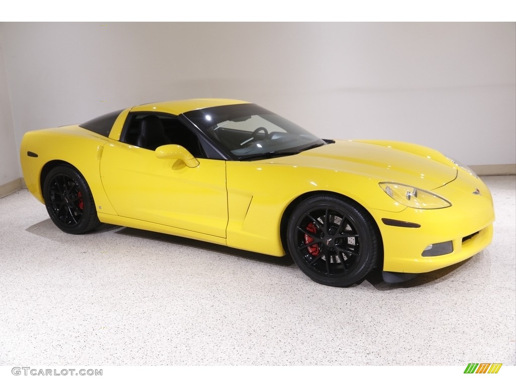 2006 Corvette Coupe - Velocity Yellow / Ebony Black photo #1