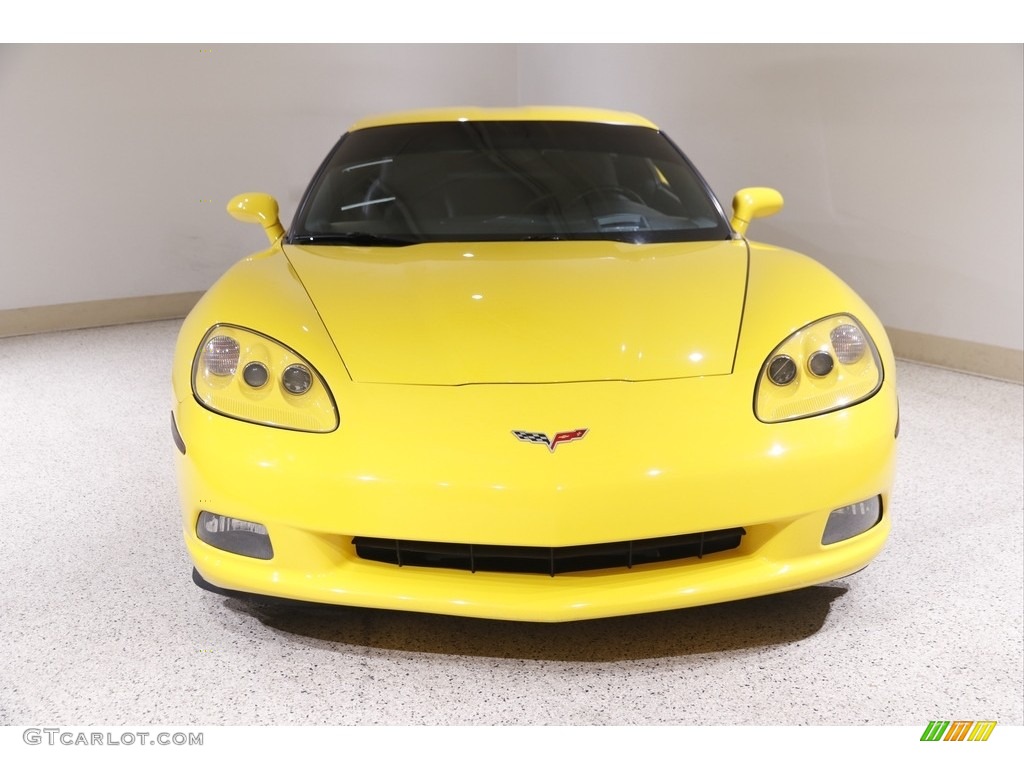 2006 Corvette Coupe - Velocity Yellow / Ebony Black photo #2
