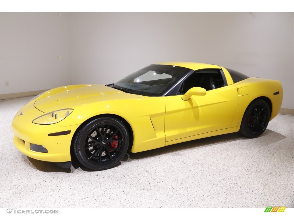2006 Corvette Coupe - Velocity Yellow / Ebony Black photo #3