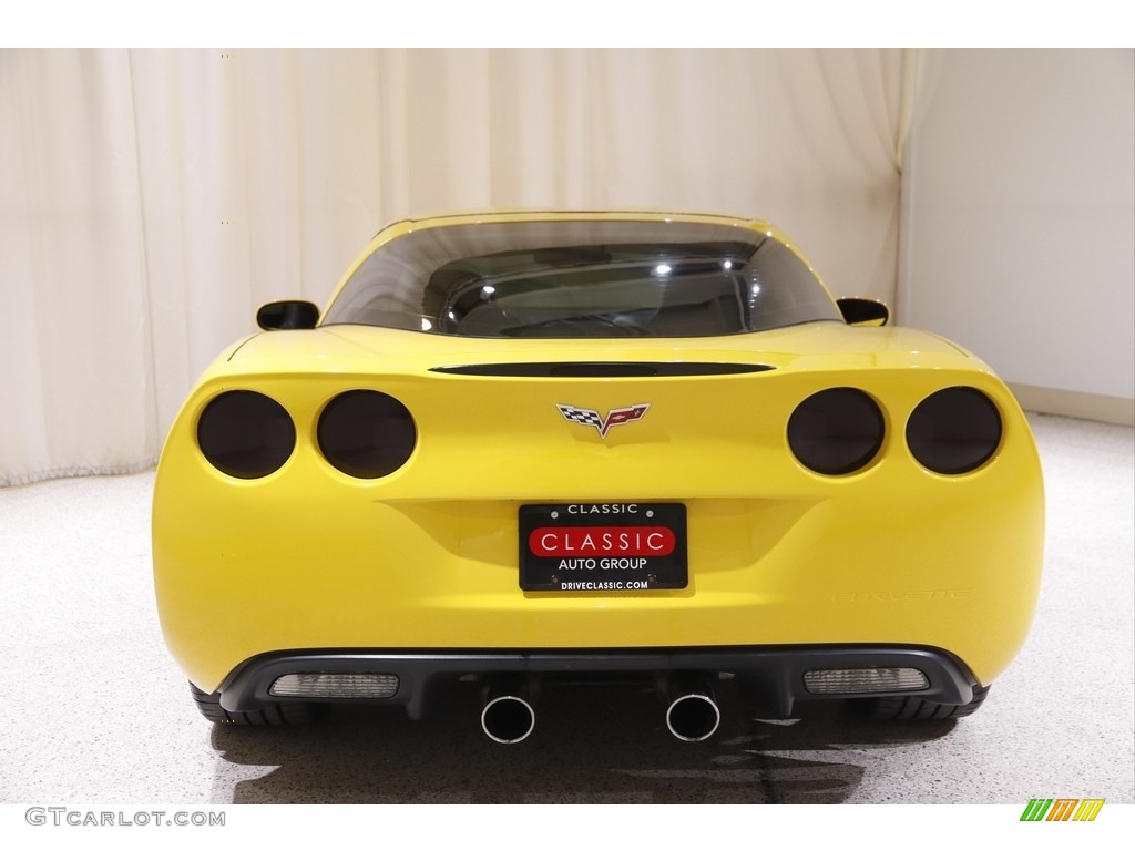 2006 Corvette Coupe - Velocity Yellow / Ebony Black photo #16