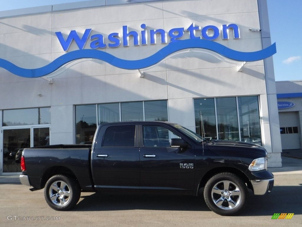 2015 1500 SLT Crew Cab 4x4 - Maximum Steel Metallic / Black/Diesel Gray photo #1