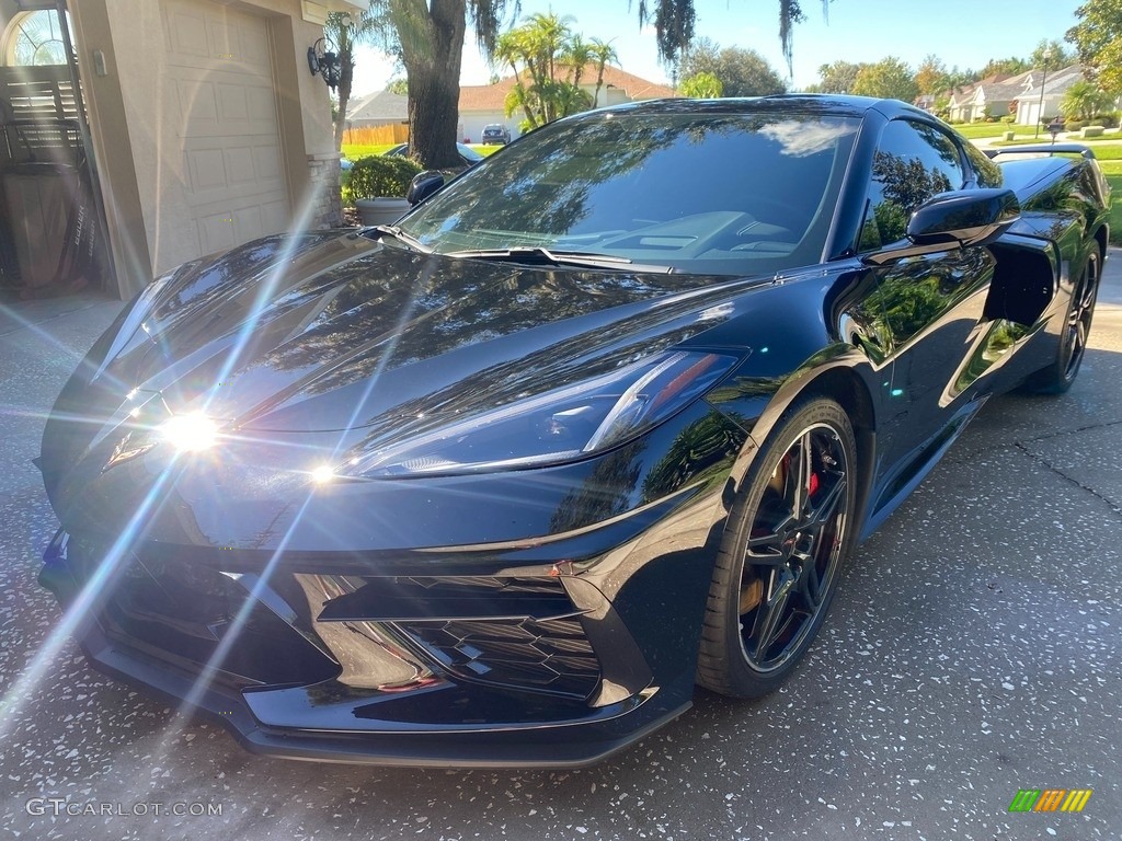 Black 2021 Chevrolet Corvette Stingray Coupe Exterior Photo #143319110