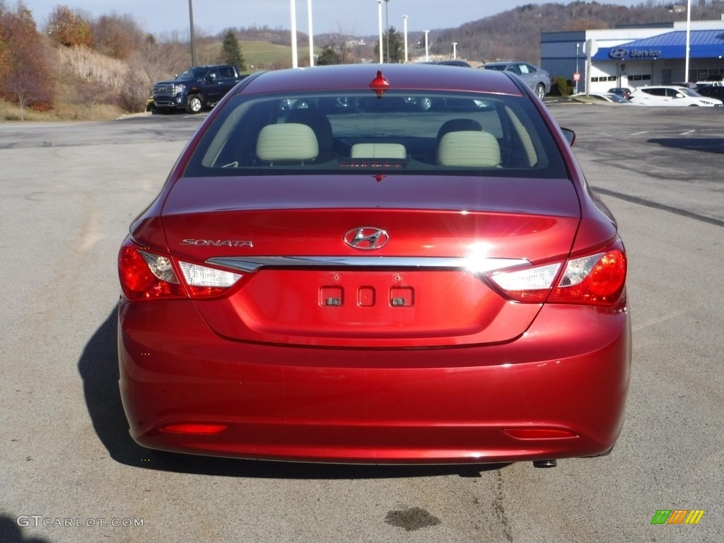 2012 Sonata GLS - Sparkling Ruby Red / Camel photo #9