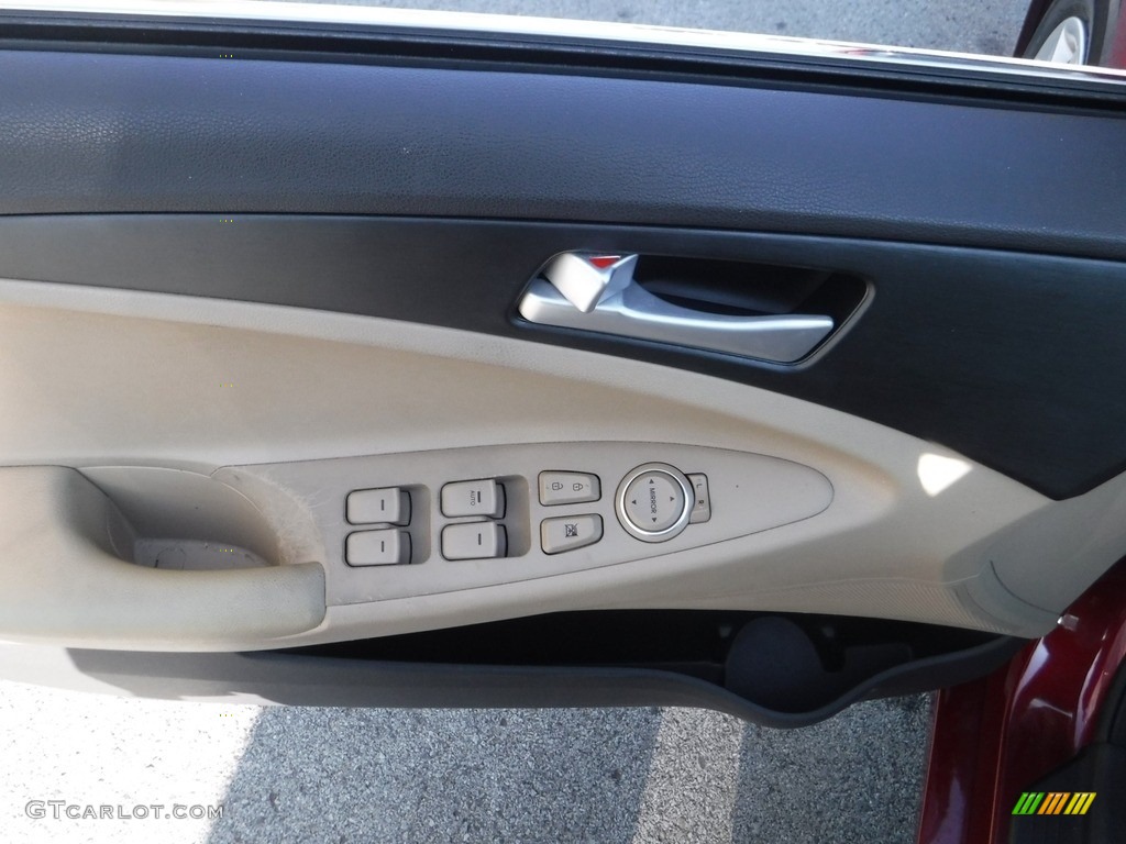 2012 Sonata GLS - Sparkling Ruby Red / Camel photo #12