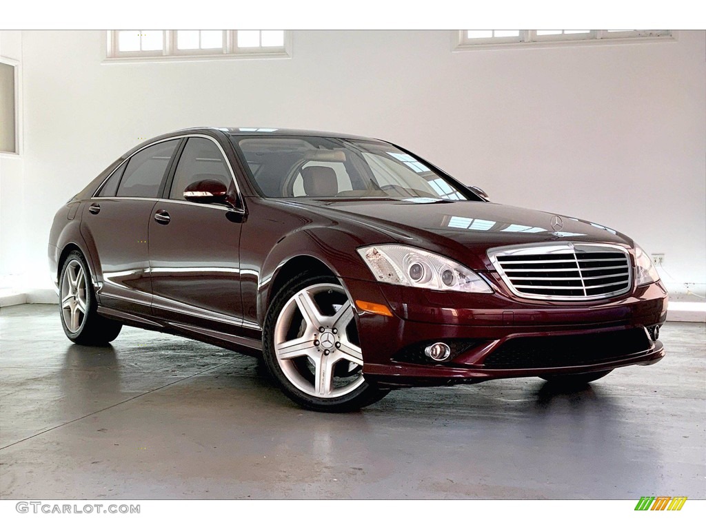 2007 S 550 Sedan - Barolo Red Metallic / designo Armagnac Brown photo #34