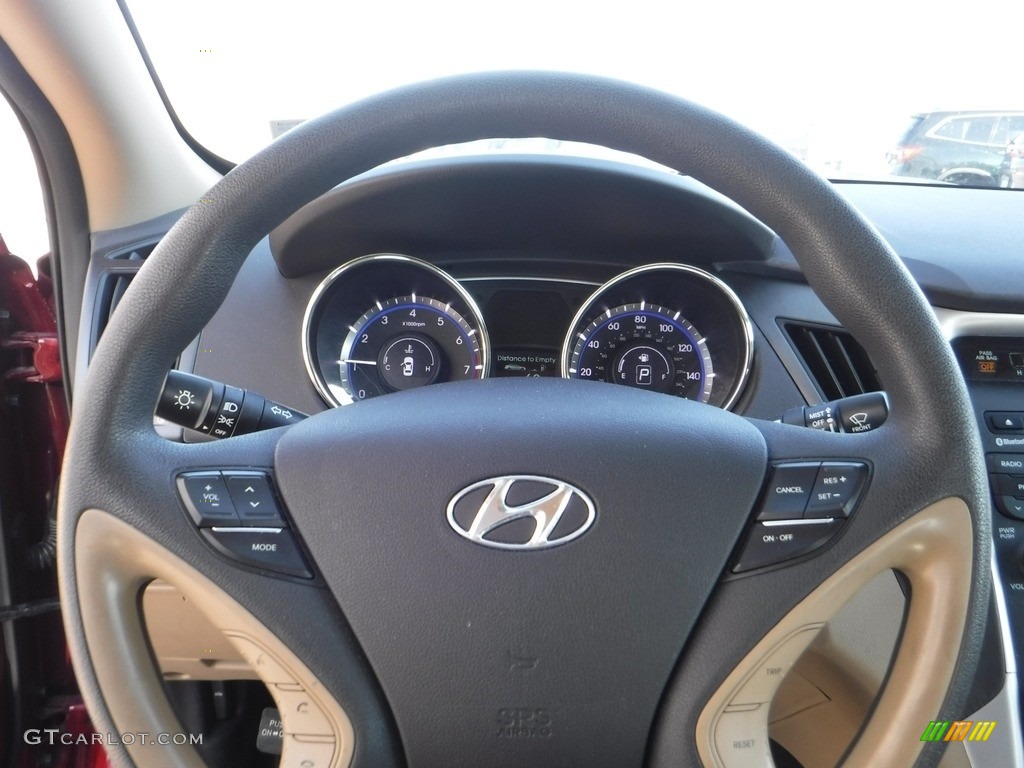 2012 Sonata GLS - Sparkling Ruby Red / Camel photo #19