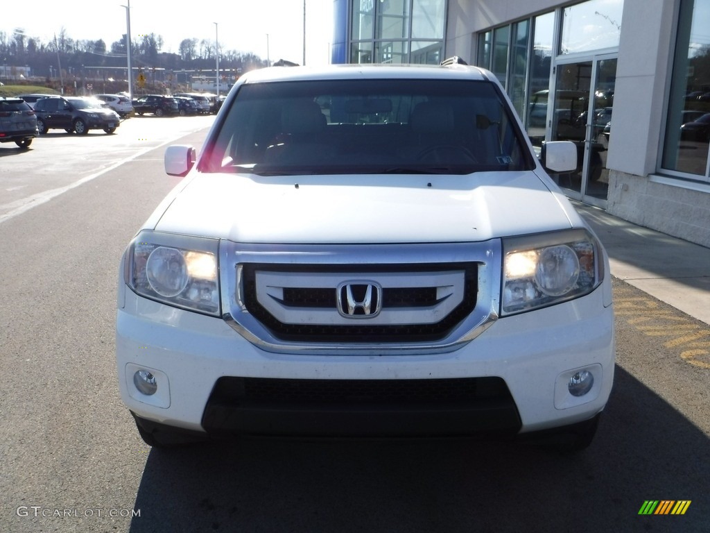 2011 Pilot EX-L 4WD - Taffeta White / Gray photo #4