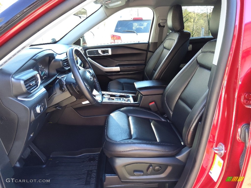 Ebony Interior 2020 Ford Explorer XLT 4WD Photo #143322518