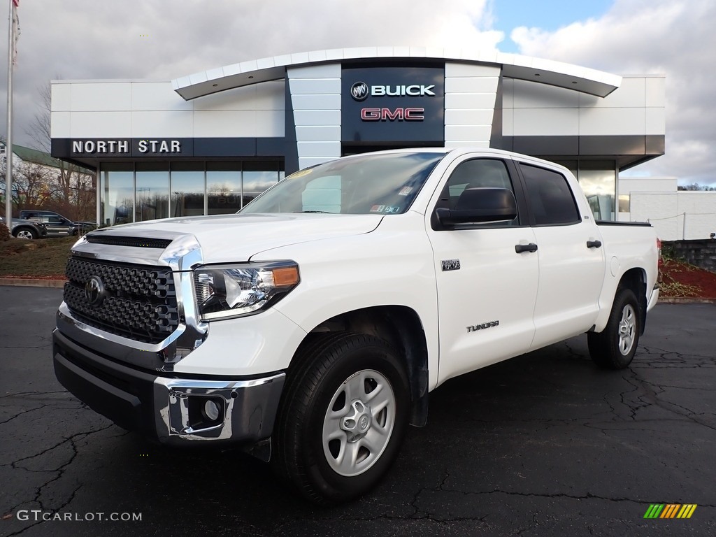 2020 Tundra SR5 CrewMax 4x4 - Super White / Graphite photo #1