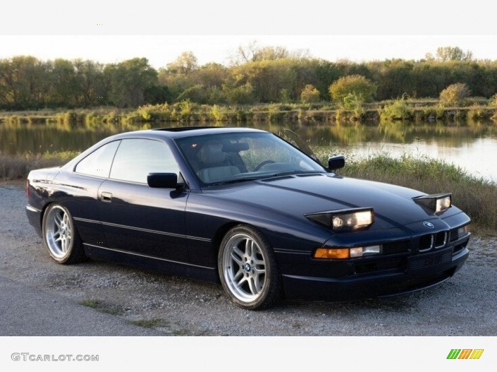 1991 8 Series 850i Coupe - Mauritius Blue / Beige photo #1