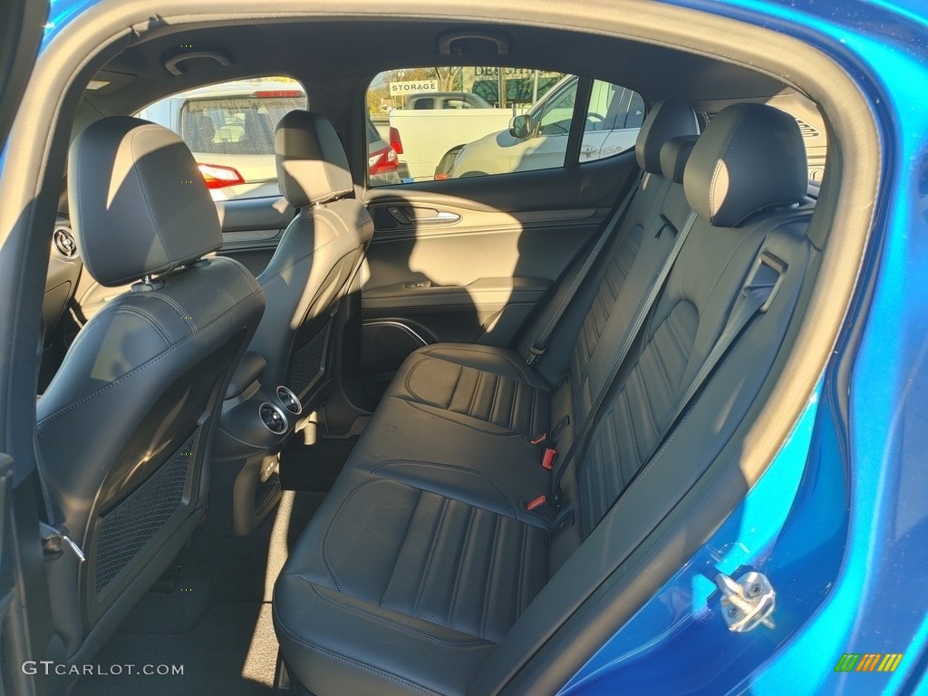 2018 Stelvio Ti Sport AWD - Misano Blue Metallic / Black/Red photo #7