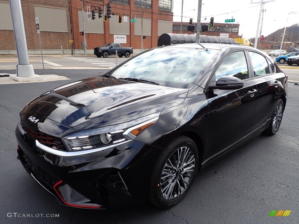 Aurora Black 2022 Kia Forte GT-Line Exterior Photo #143325264