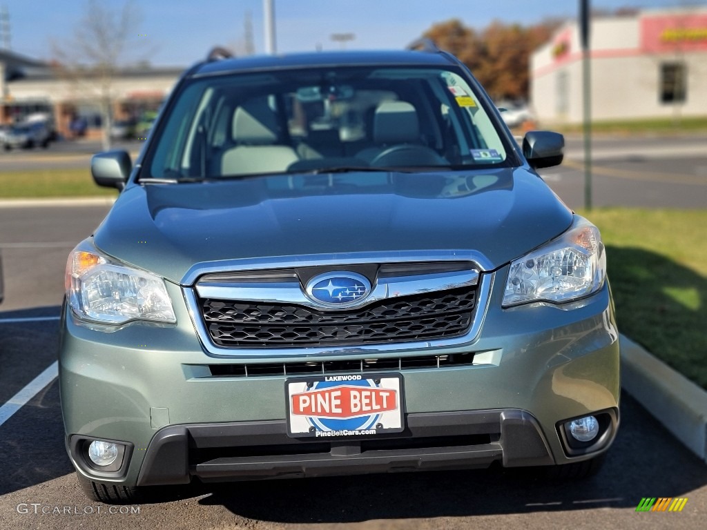 2015 Forester 2.5i Limited - Jasmine Green Metallic / Gray photo #2