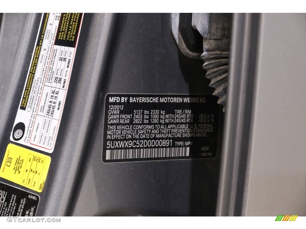 2013 X3 xDrive 28i - Space Gray Metallic / Mojave photo #21