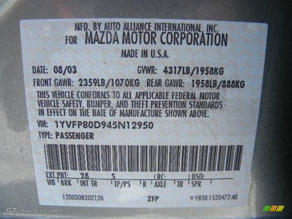 2004 MAZDA6 s Sedan - Sepang Green Metallic / Beige photo #31