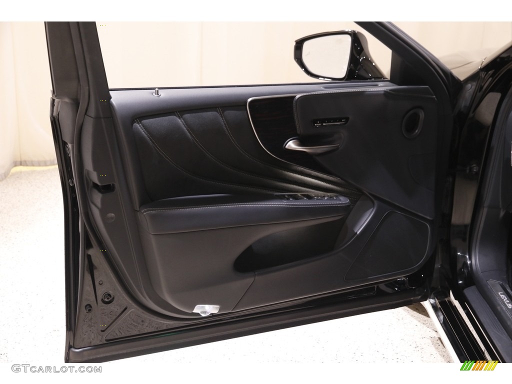 2018 Lexus LS 500 AWD Black Door Panel Photo #143326263