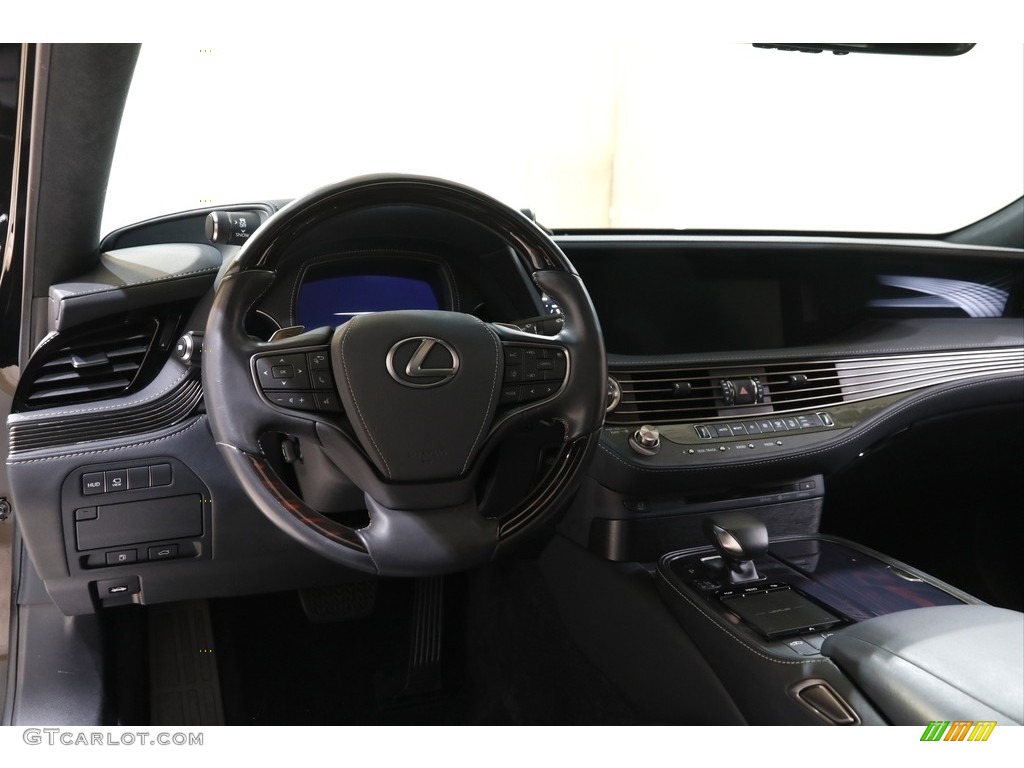 2018 Lexus LS 500 AWD Black Dashboard Photo #143326284