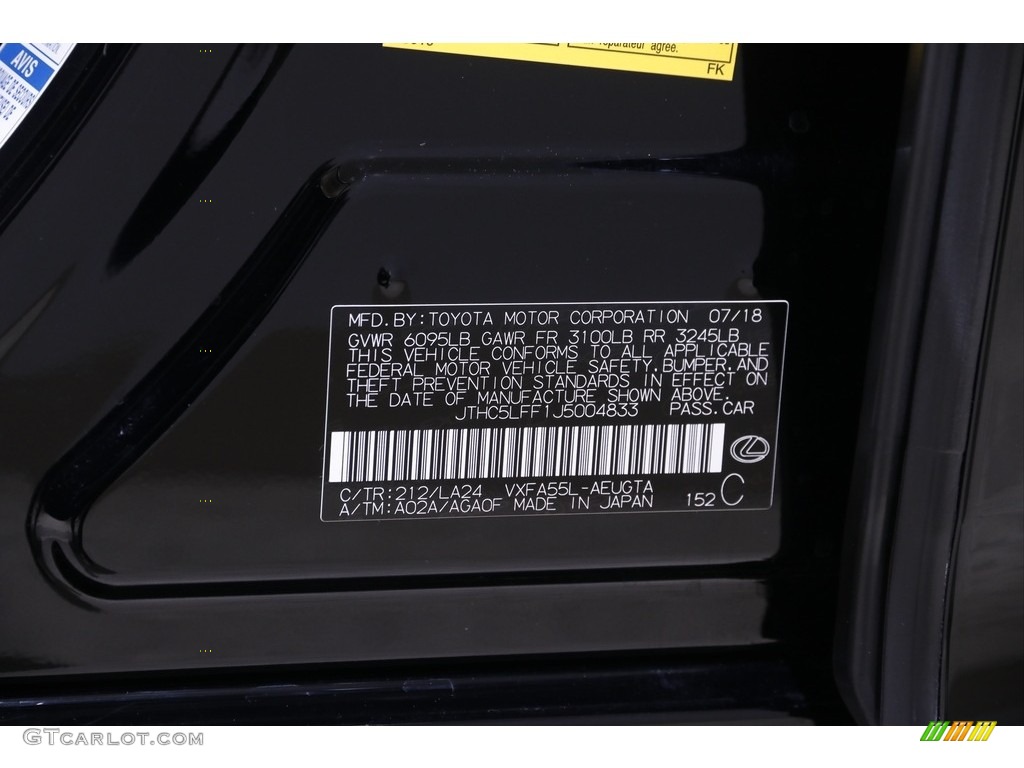 2018 LS Color Code 212 for Obsidian Photo #143326488