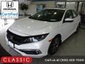 Platinum White Pearl 2019 Honda Civic EX Sedan