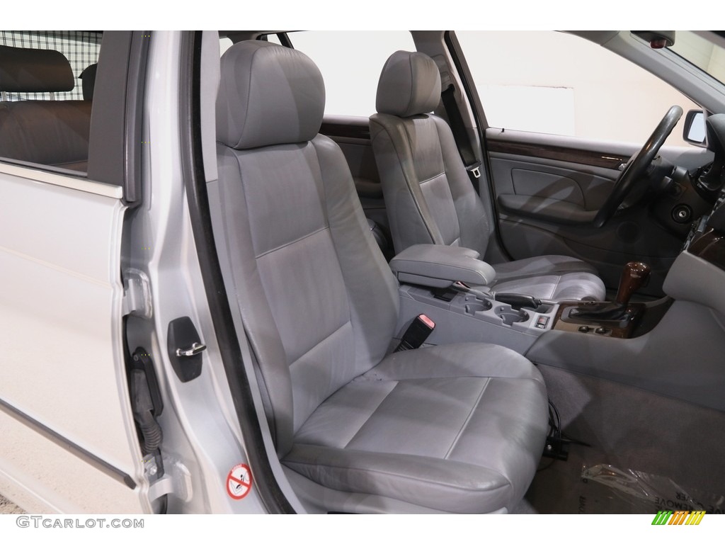 2001 3 Series 325i Wagon - Titanium Silver Metallic / Black photo #12