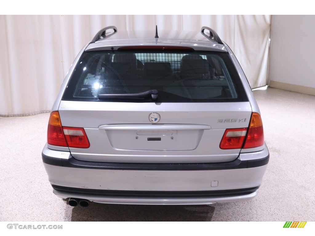 2001 3 Series 325i Wagon - Titanium Silver Metallic / Black photo #15