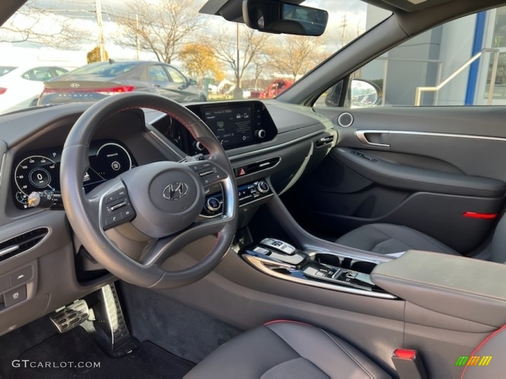 2020 Sonata SEL Plus - Glowing Yellow / Black photo #3