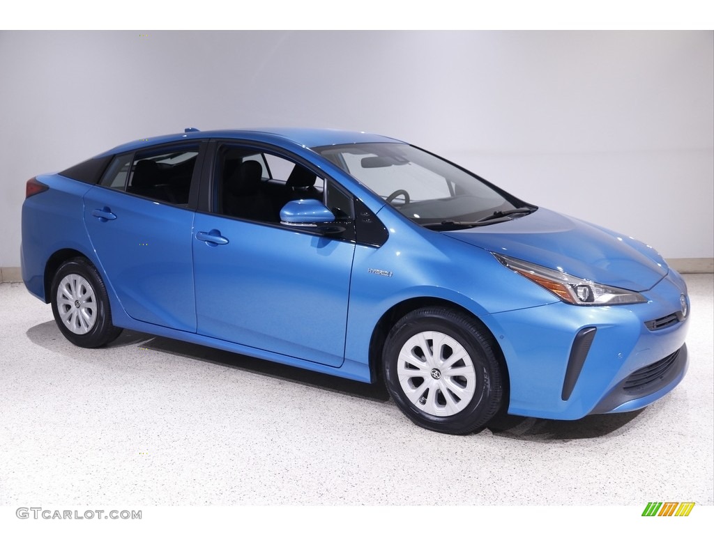 2020 Prius LE - Electric Storm Blue / Black photo #1