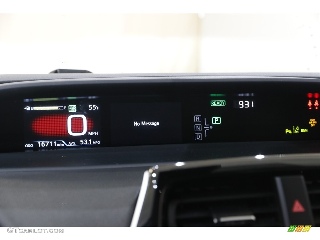 2020 Prius LE - Electric Storm Blue / Black photo #9