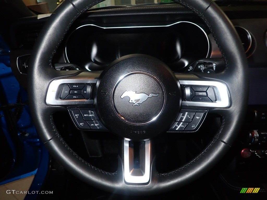 2019 Mustang EcoBoost Premium Fastback - Velocity Blue / Ebony photo #22