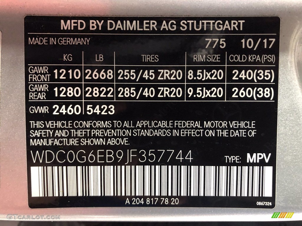 2018 GLC AMG 43 4Matic - Iridium Silver Metallic / Black photo #41