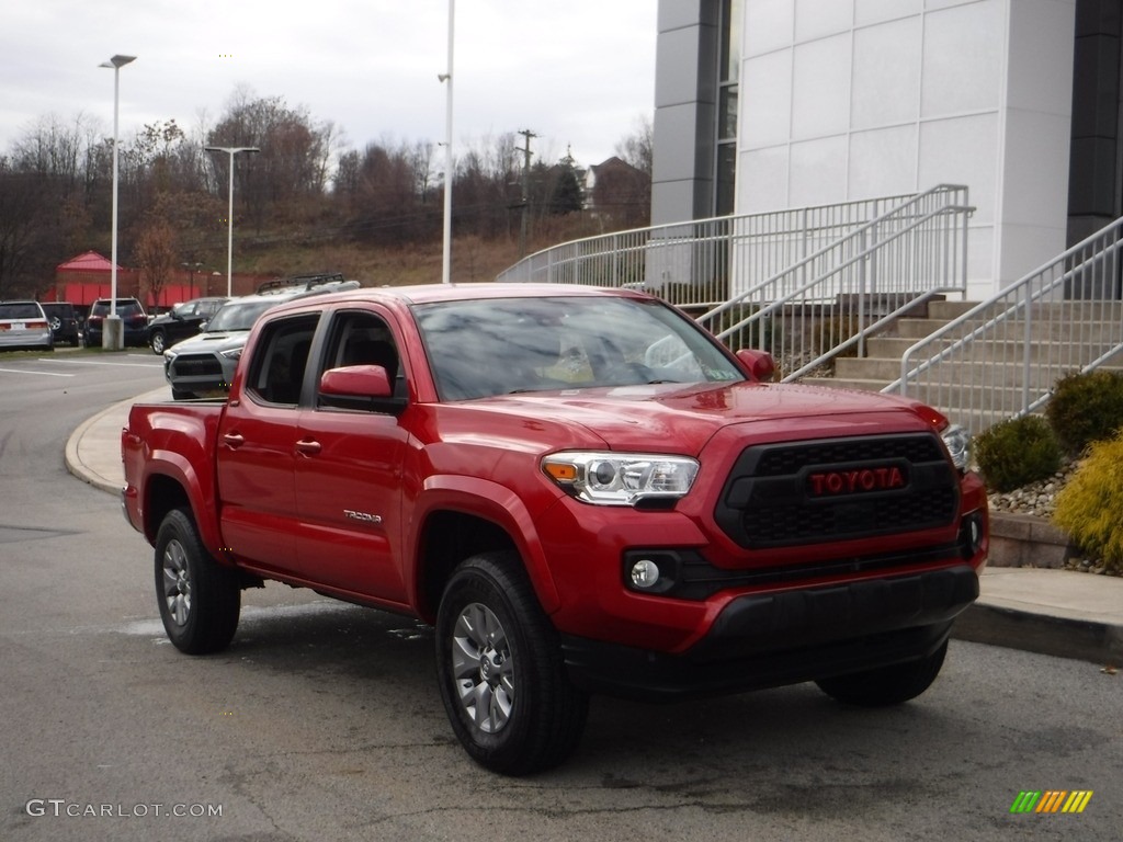 2019 Tacoma SR5 Double Cab 4x4 - Barcelona Red Metallic / TRD Graphite photo #1