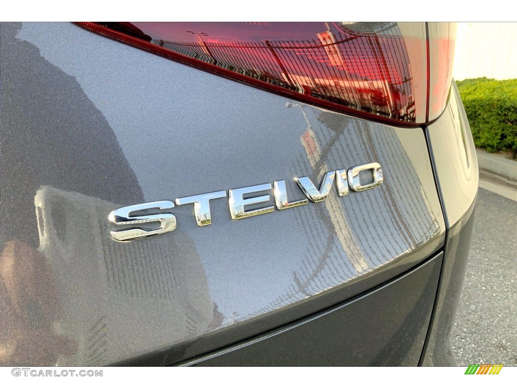 2018 Stelvio Ti AWD - Vesuvio Gray Metallic / Black/Black photo #7