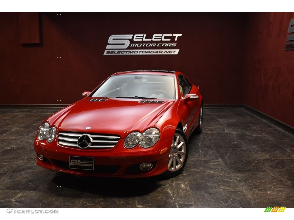 2007 SL 550 Roadster - Mars Red / Stone photo #1