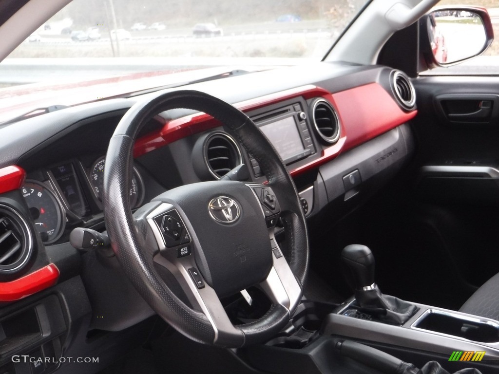 2019 Tacoma SR5 Double Cab 4x4 - Barcelona Red Metallic / TRD Graphite photo #22