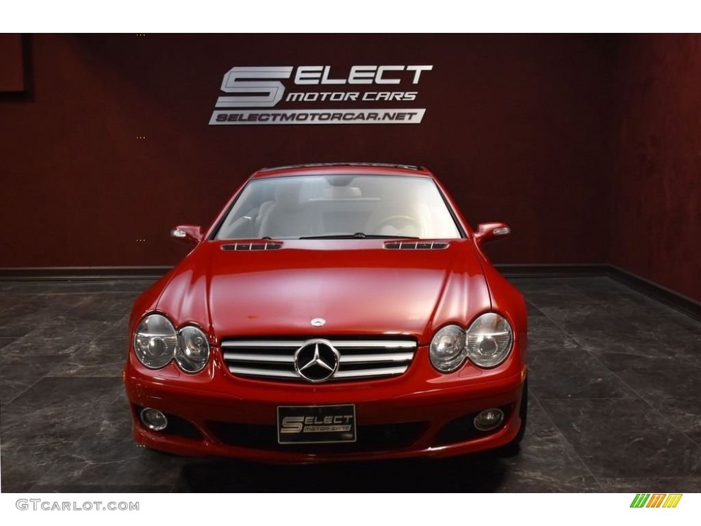 2007 SL 550 Roadster - Mars Red / Stone photo #2