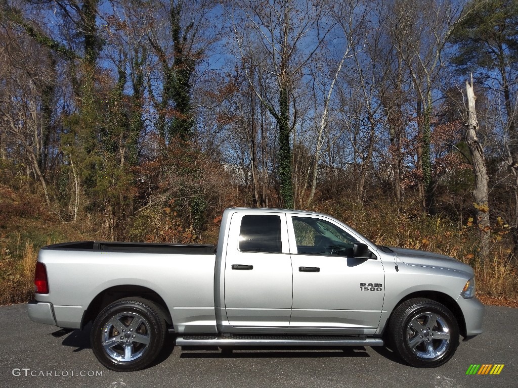 2017 1500 Express Quad Cab 4x4 - Bright Silver Metallic / Black/Diesel Gray photo #5