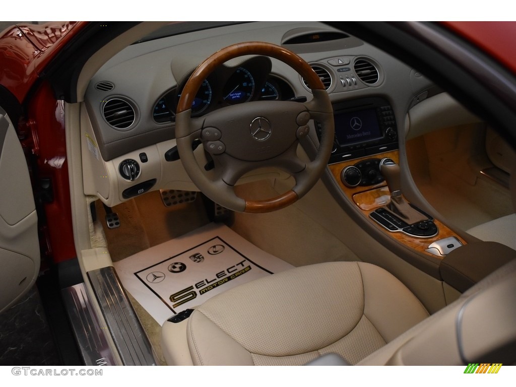2007 SL 550 Roadster - Mars Red / Stone photo #9