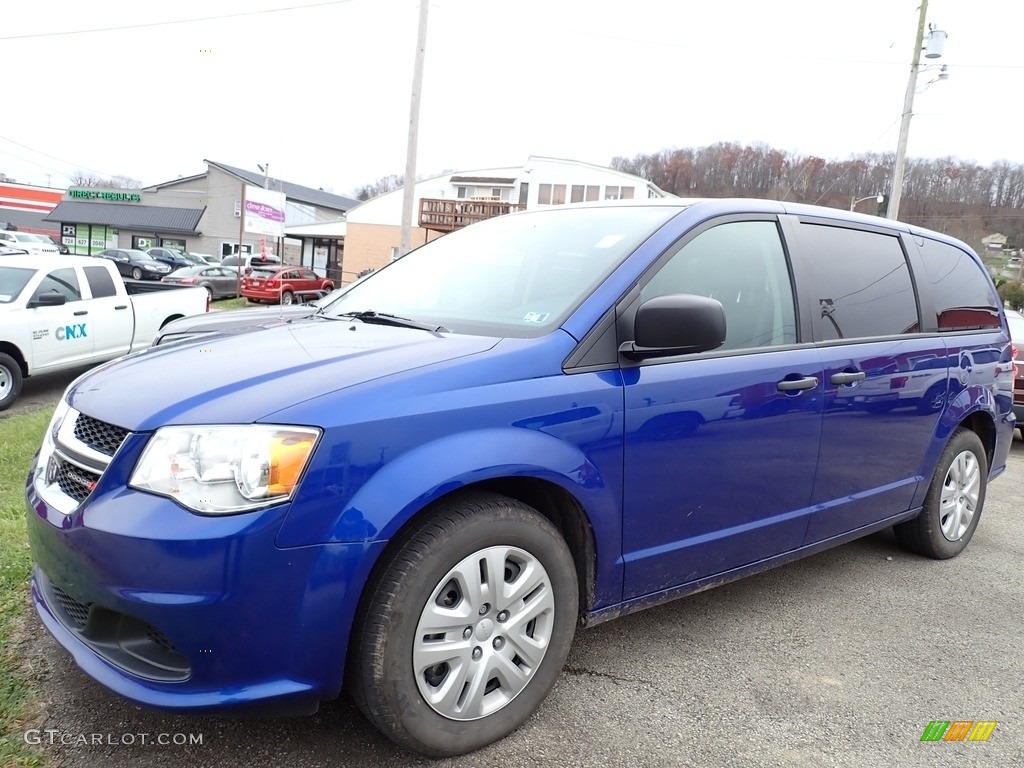 2019 Grand Caravan SE - Indigo Blue / Black/Light Graystone photo #1