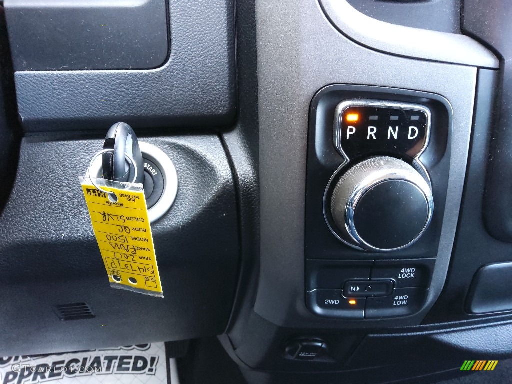 2017 1500 Express Quad Cab 4x4 - Bright Silver Metallic / Black/Diesel Gray photo #23