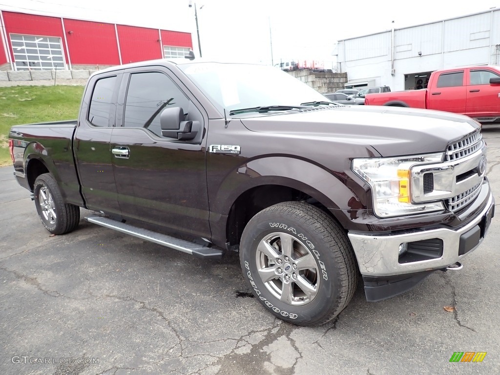 2019 F150 XLT SuperCab 4x4 - Magma Red / Earth Gray photo #4